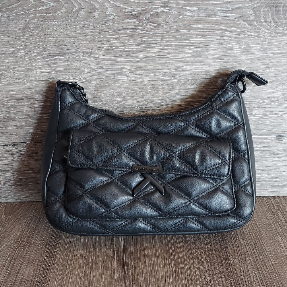 Kendall + Kylie Black Quilted Shoulder Bag